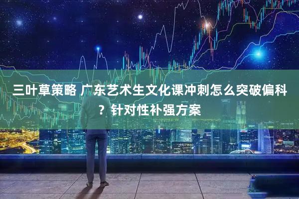 三叶草策略 广东艺术生文化课冲刺怎么突破偏科？针对性补强方案